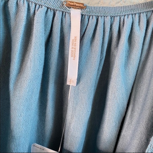 SALE! Free People Prarie Days light blue lace top - Picture 7 of 10